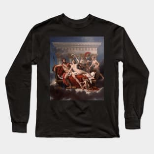 Mars disarmed by Venus - Jacques-Louis David Long Sleeve T-Shirt